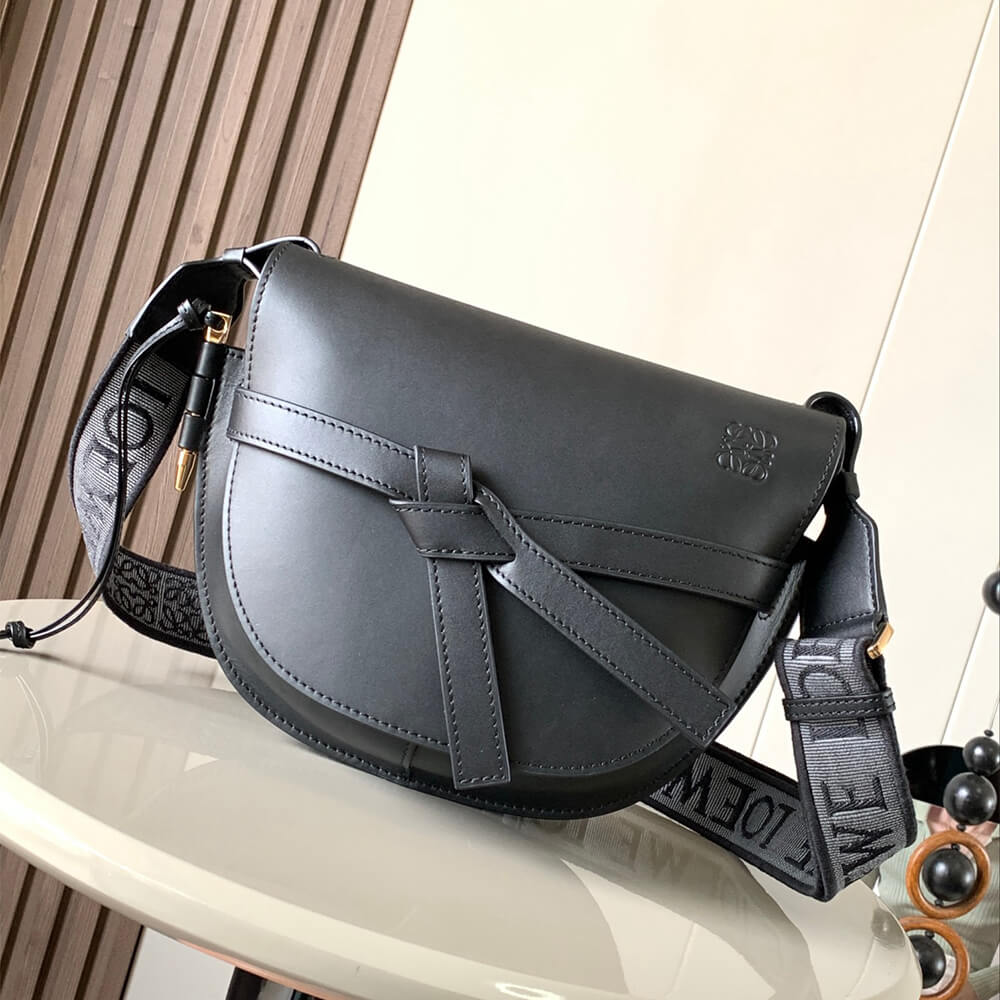 Loewe Small Gate bag in soft calfskin and jacquard